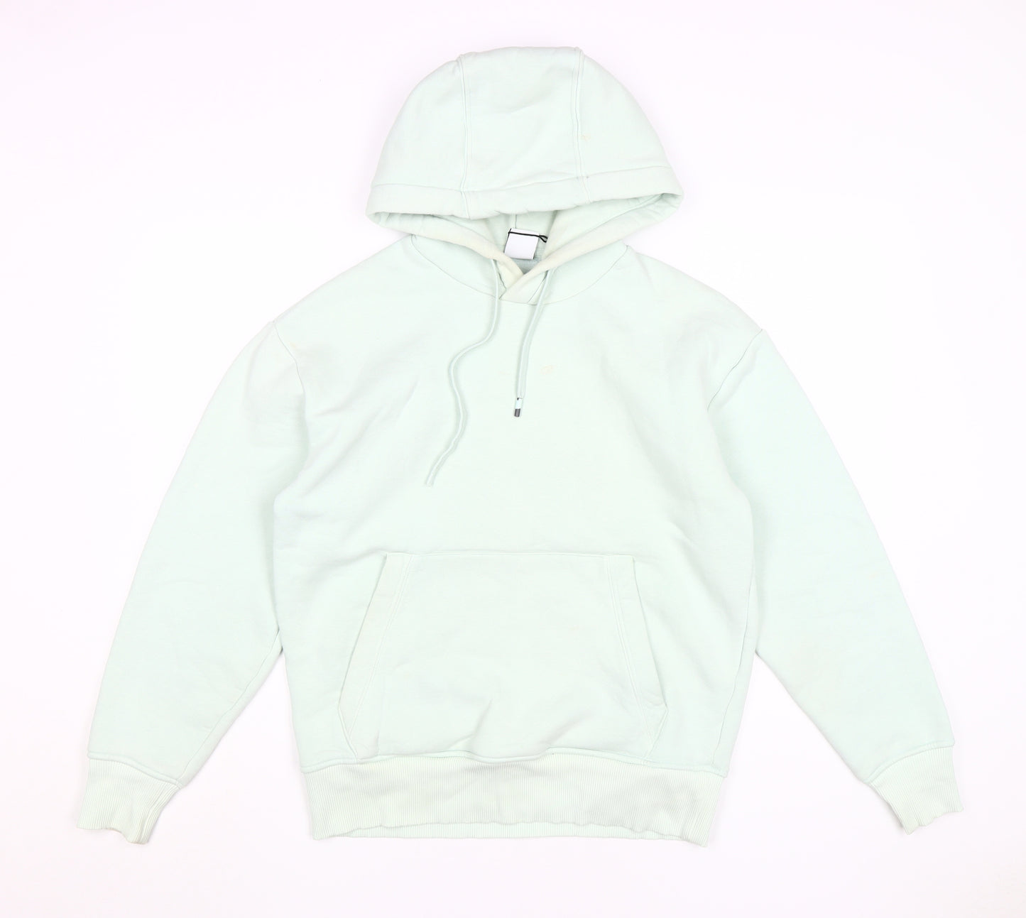 Zara Men's White Pullover Hoodie, Size S