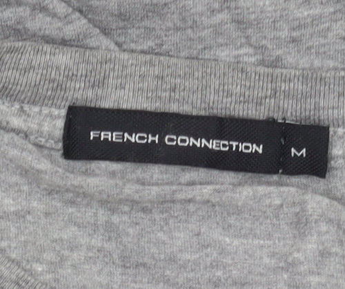 French Connection Men's Grey Sports Graphic T-Shirt Size M