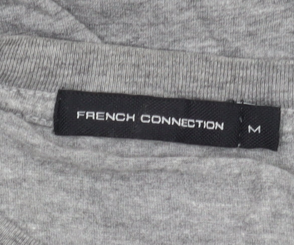 French Connection Men's Grey Sports Graphic T-Shirt Size M
