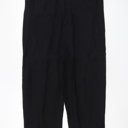 Jaeger Men's Black Regular Trousers 26 Formal