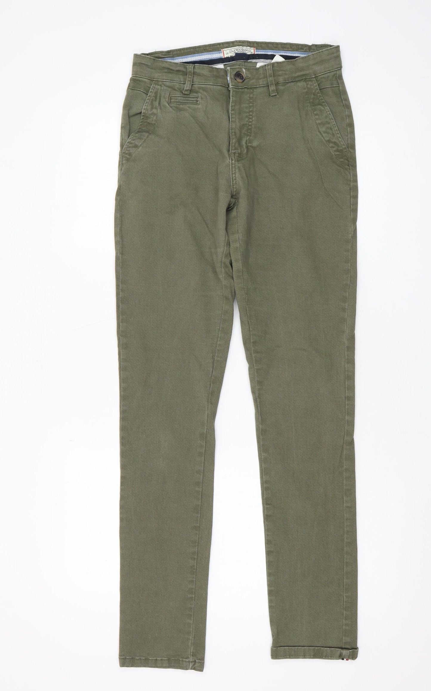 La Maison Blaggio Men’s Green Chino Trousers Size 30