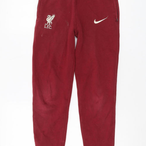 Nike Boys Red Jogger Trousers, Size M, Football Activewear