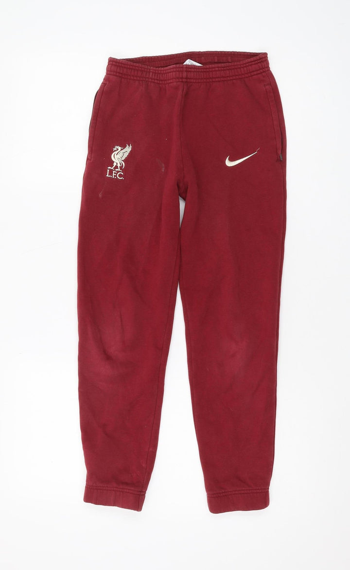 Nike Boys Red Jogger Trousers, Size M, Football Activewear