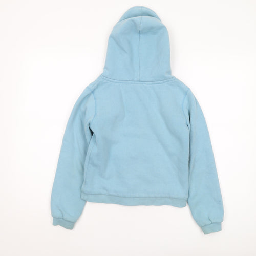 Saltrock Girls Blue Full Zip Hoodie, Size 7, Logo Accents