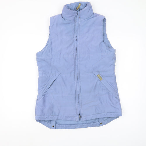 PUFFA Women's Blue Puffer Waistcoat M - Full Zip