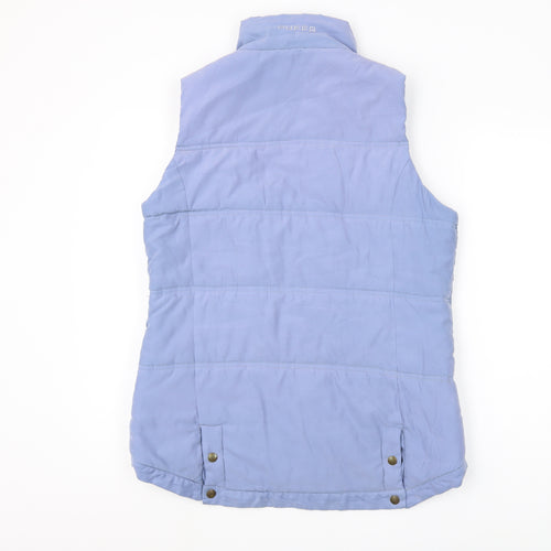 PUFFA Women's Blue Puffer Waistcoat M - Full Zip