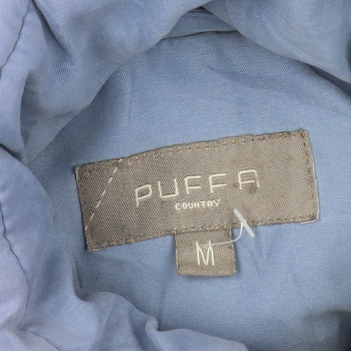 PUFFA Women's Blue Puffer Waistcoat M - Full Zip