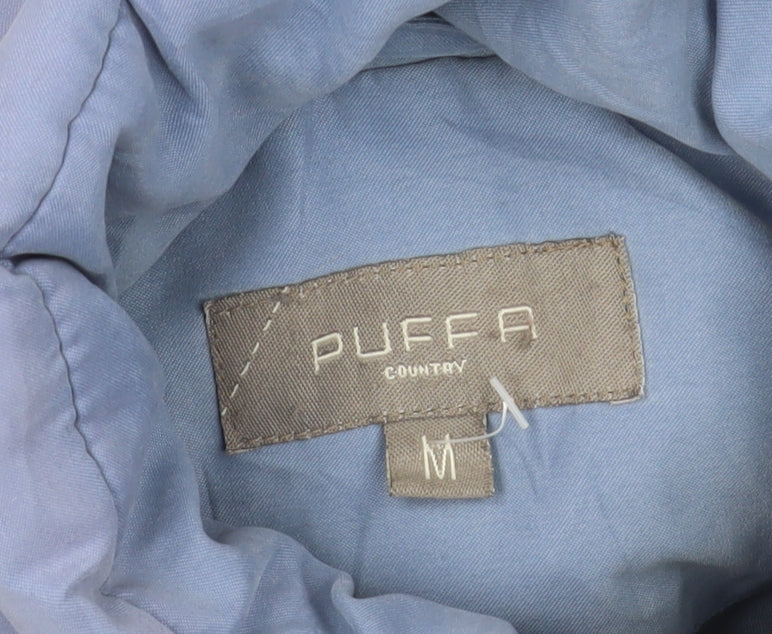 PUFFA Women's Blue Puffer Waistcoat M - Full Zip