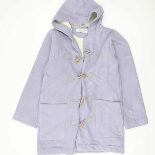 Regatta Women's Purple Hooded Duffel Coat Size 10