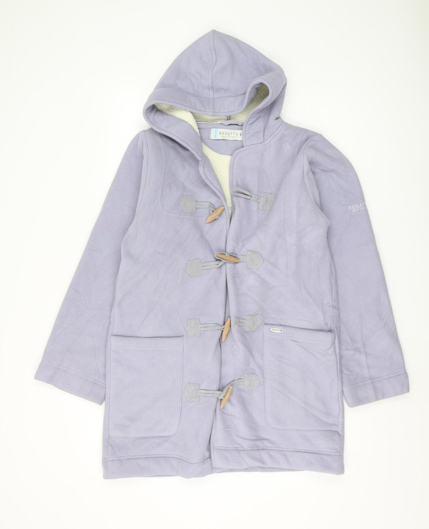 Regatta Women's Purple Hooded Duffel Coat Size 10