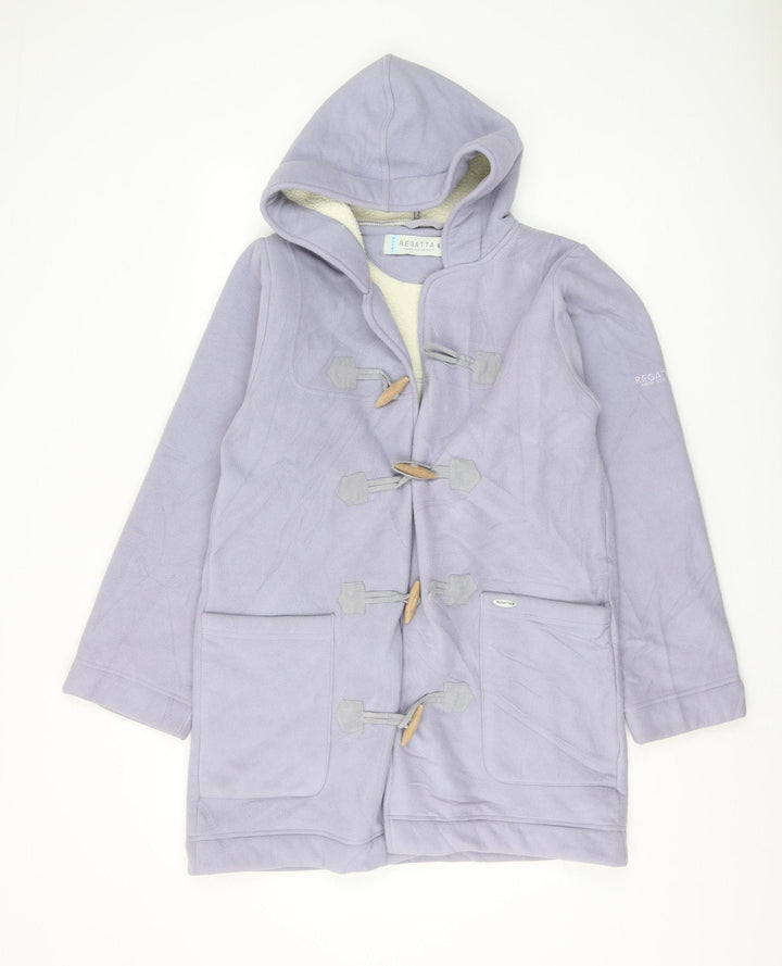 Regatta Women's Purple Hooded Duffel Coat Size 10