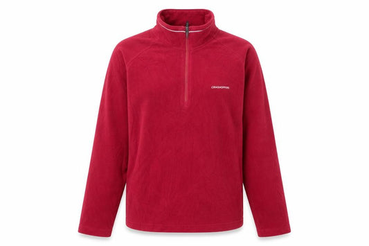 Front view of Craghoppers Women's Red Fleece Henley, size 8