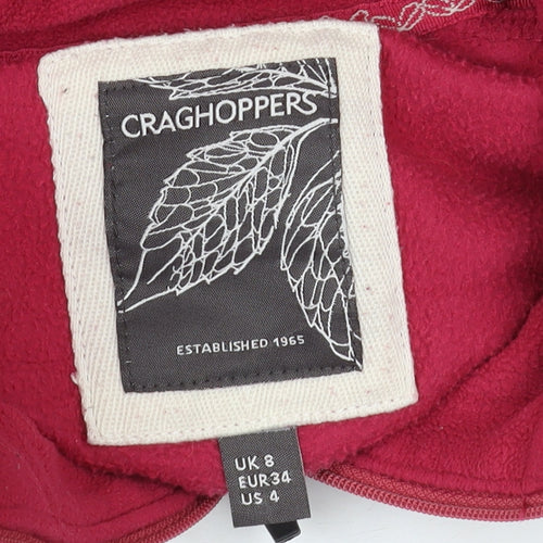 Craghoppers Women's Red Fleece Henley Size 8
