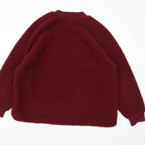 Old Navy Women's Red Fleece Pullover Sweatshirt XL