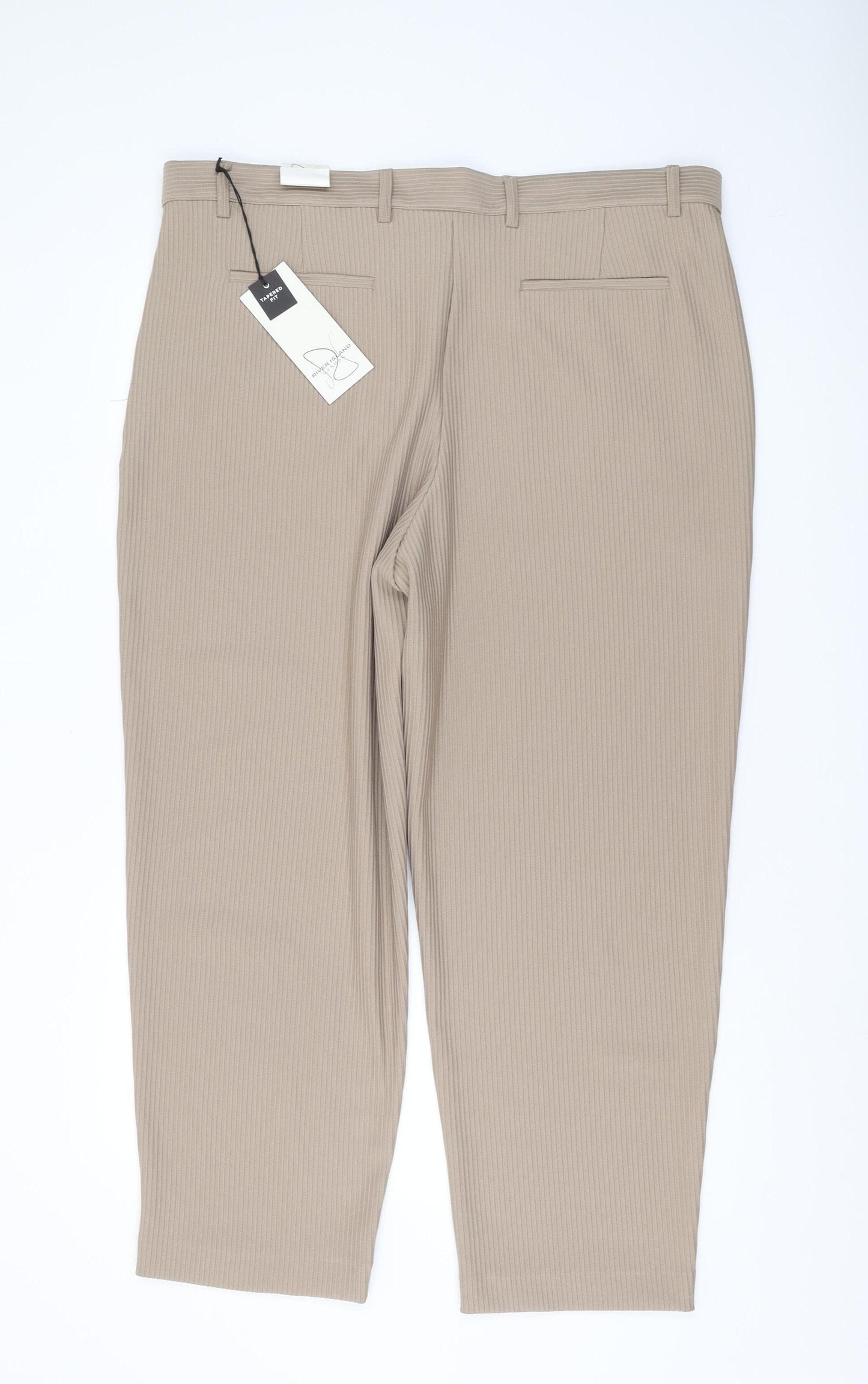 River Island Men's Beige Trousers Size 40R