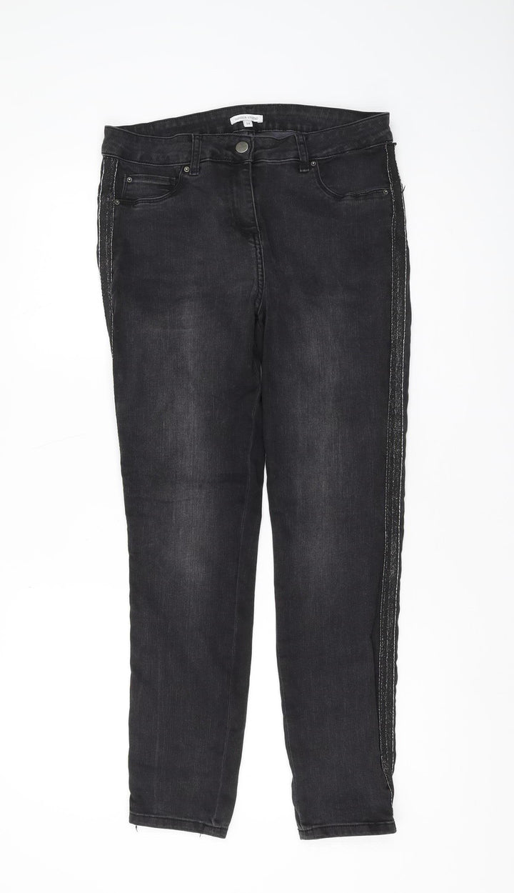 Sonder Studio Women's Black Skinny Jeans, Size 14