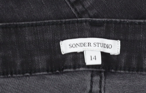 Sonder Studio Women's Black Skinny Jeans, Size 14