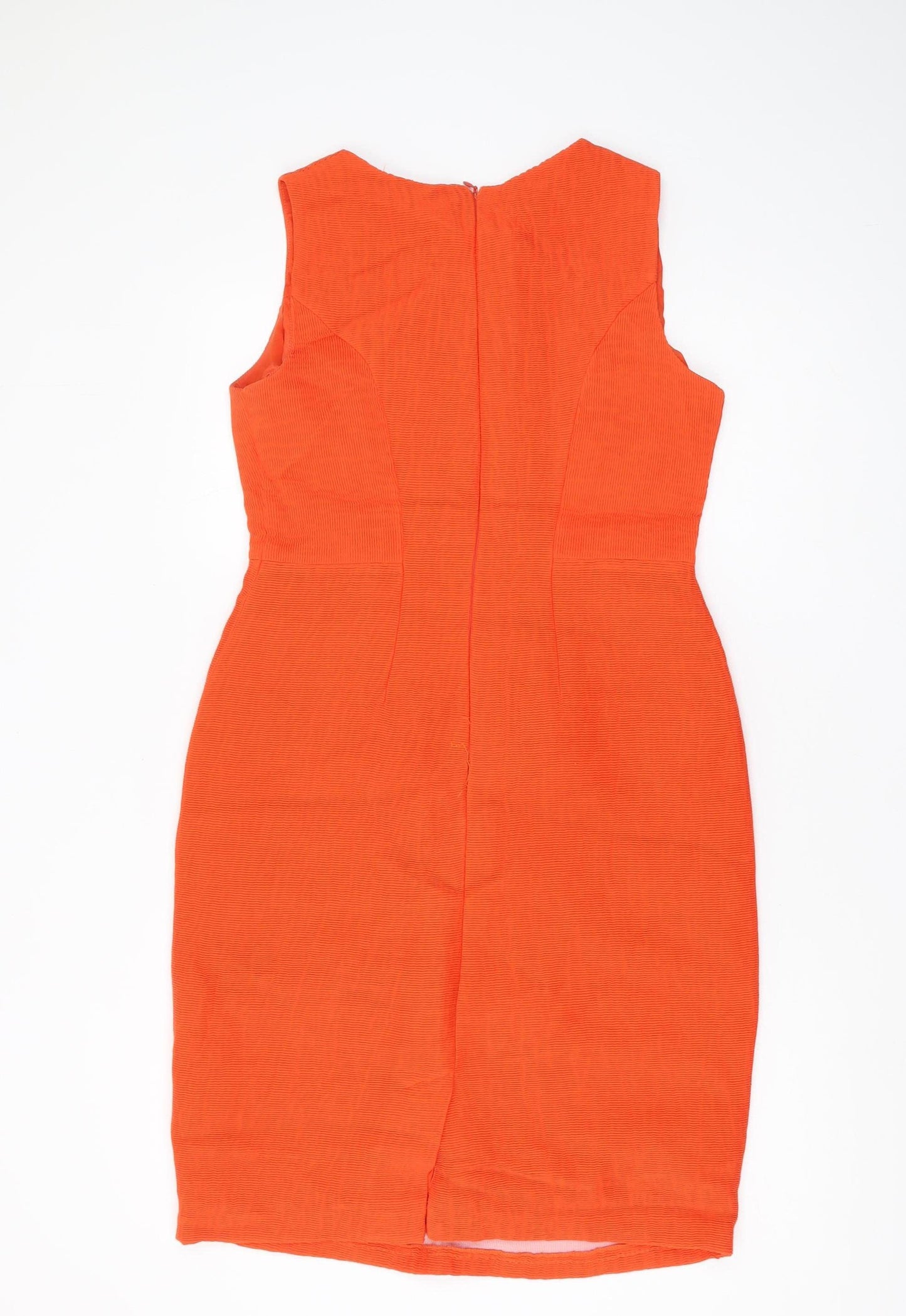 Laura Ashley Women's Orange Sheath Dress Size 12