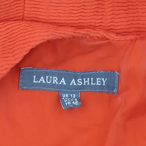 Laura Ashley Women's Orange Sheath Dress Size 12