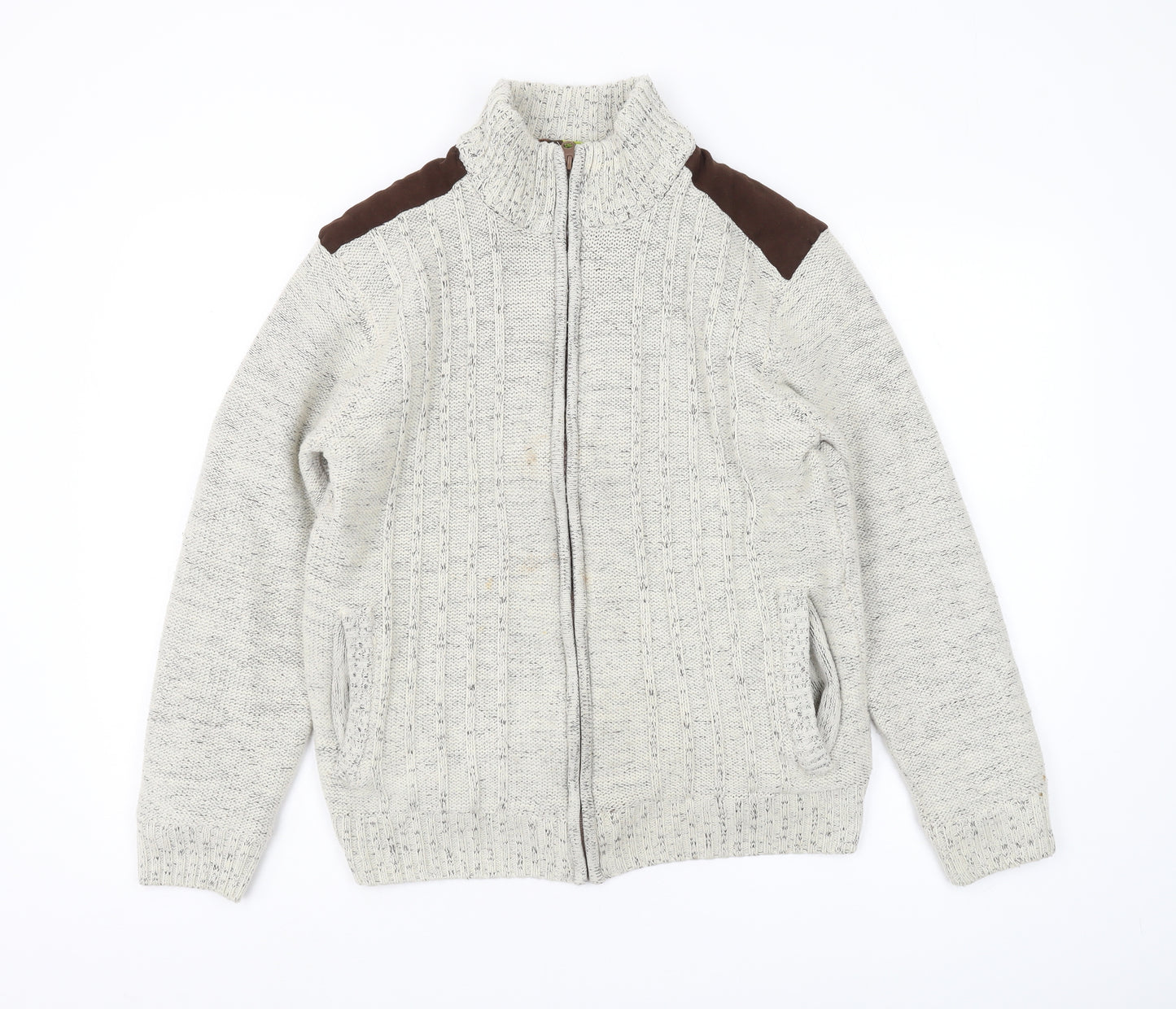 Atlas For Men Grey Full Zip Jumper M Outdoor Winter