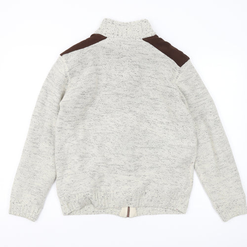 Atlas For Men Grey Full Zip Jumper M Outdoor Winter