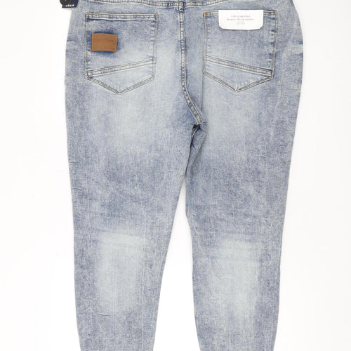 Piazza Italia Men’s Distressed Slim Cropped Jeans