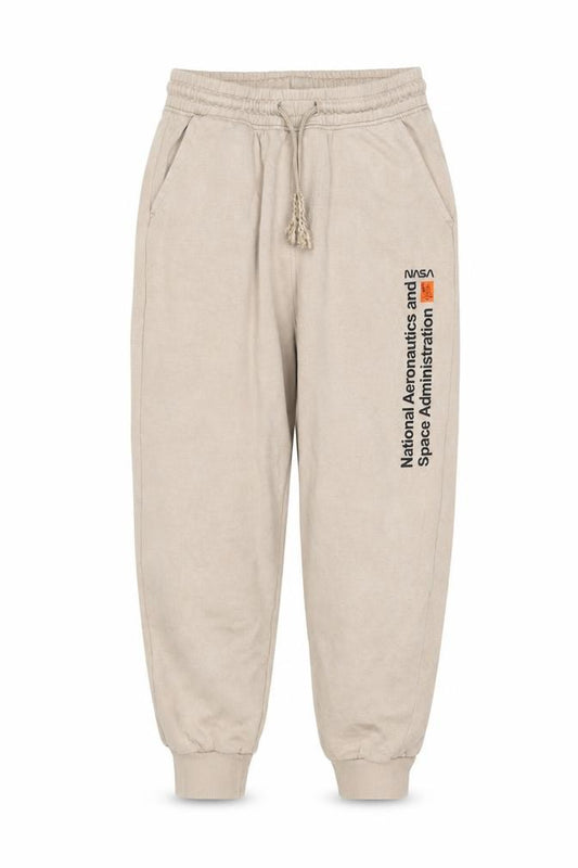 H&M Girls Beige Jogger Trousers 13-14 Years NASA Theme