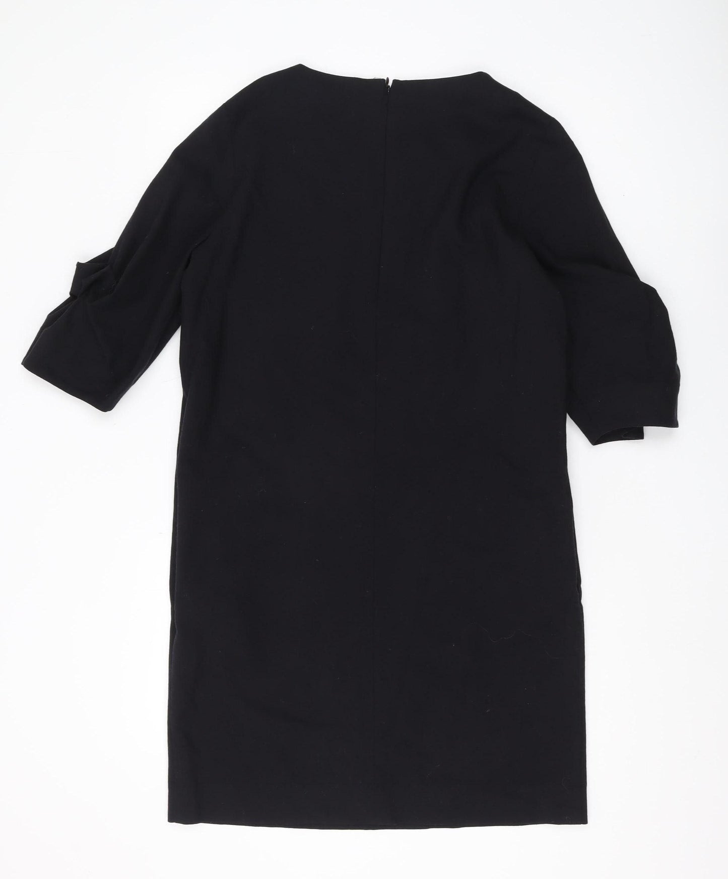 COS Women's Black Wool Sheath Dress, Size 10