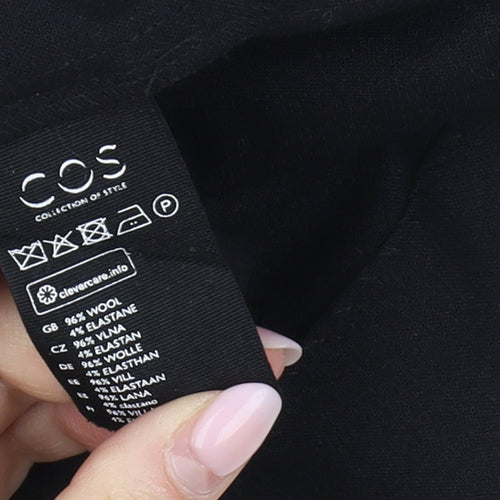 COS Women's Black Wool Sheath Dress, Size 10