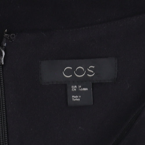 COS Women's Black Wool Sheath Dress, Size 10