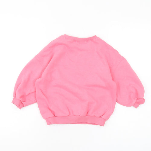 Peppa Pig Girls Pink Sweatshirt 3-4 Years Pullover Fleece