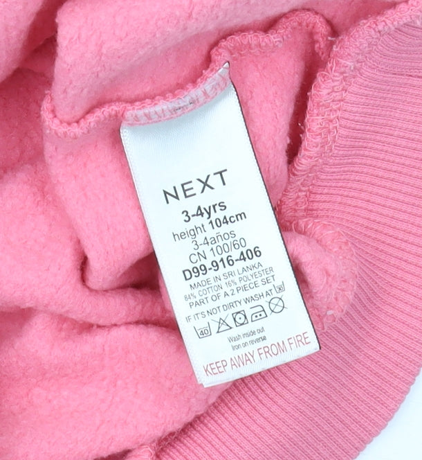 Peppa Pig Girls Pink Sweatshirt 3-4 Years Pullover Fleece