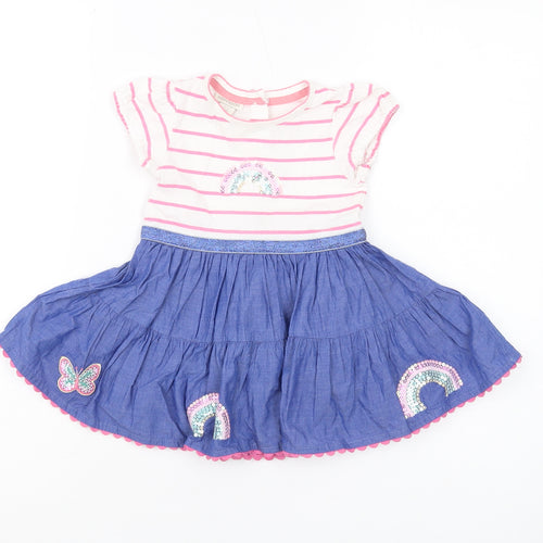 Monsoon Girls' Multicoloured Fit & Flare Dress 9-12M