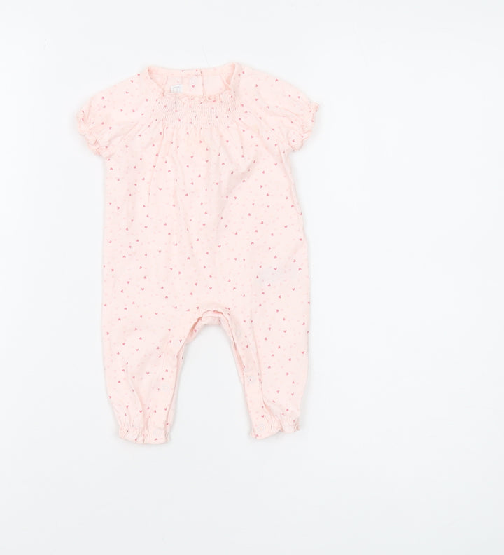 The Little White Company Pink Newborn Babygrow - Unisex