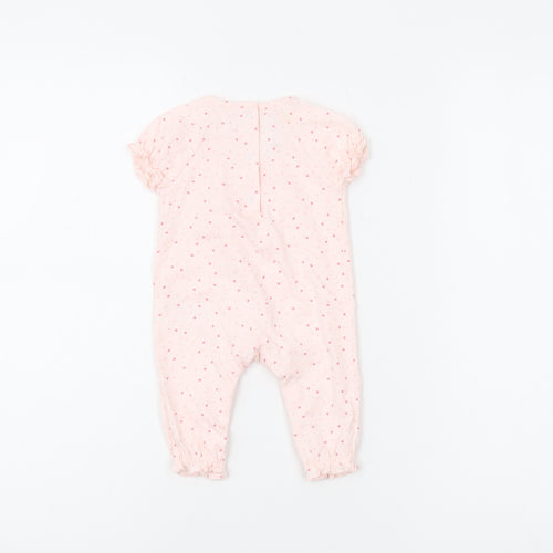 The Little White Company Pink Newborn Babygrow - Unisex
