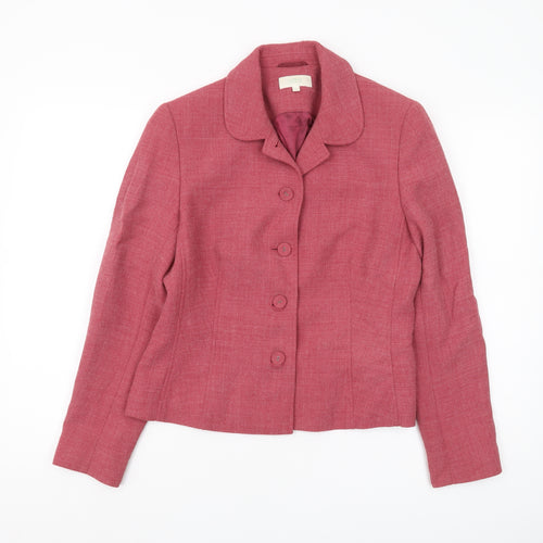 Marks and Spencer Women's Pink Blazer Size 12
