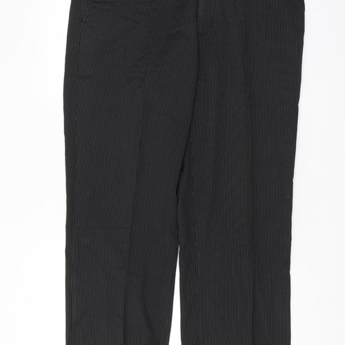 Burton Men's Black Striped Dress Pants, Size 36