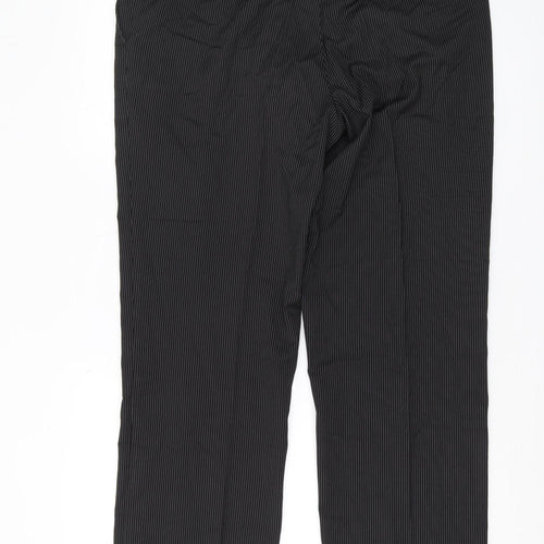 Burton Men's Black Striped Dress Pants, Size 36