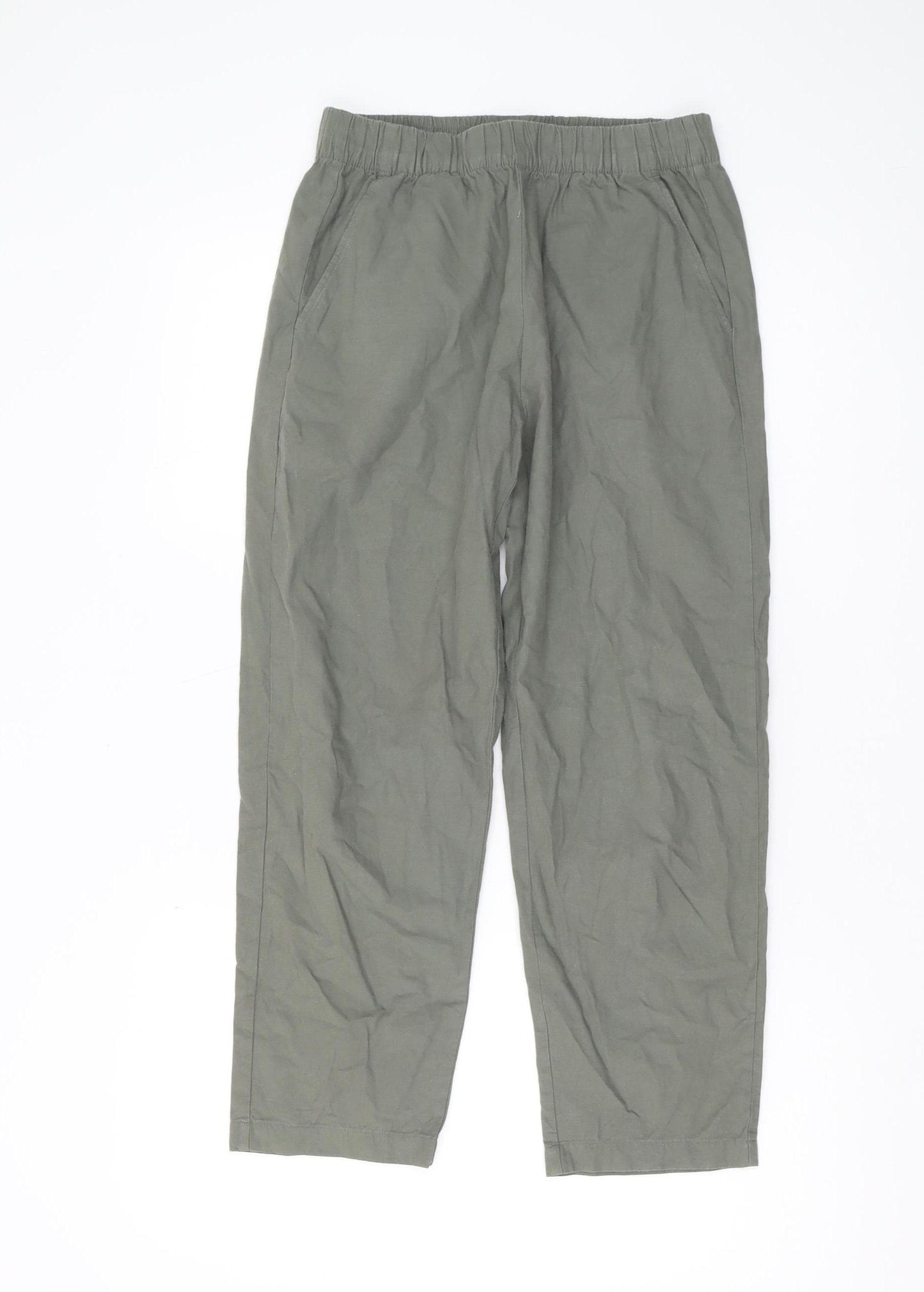 Uniqlo Women's Green Trousers S - Casual Cotton