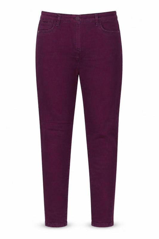 Front view of Simply Be Women's Purple Jegging Size 14S Slim Fit
