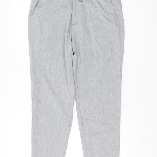 Topman Men's Grey Jogger Trousers, M - Casual Elastic Waist