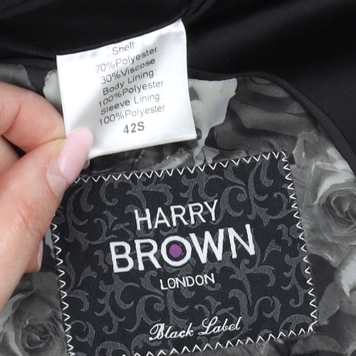 Harry Brown London Men's Black 42S Formal Tuxedo Blazer