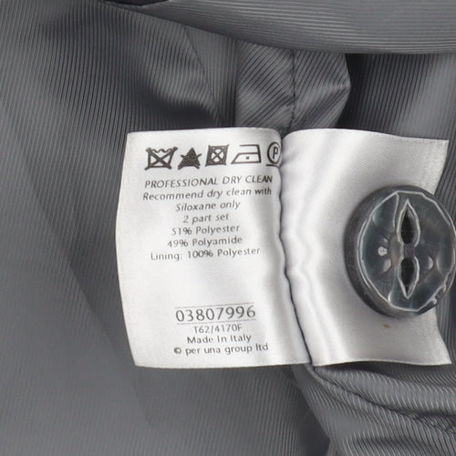 Per Una Women's Grey Trench Coat Size 8 - Elegant & Formal