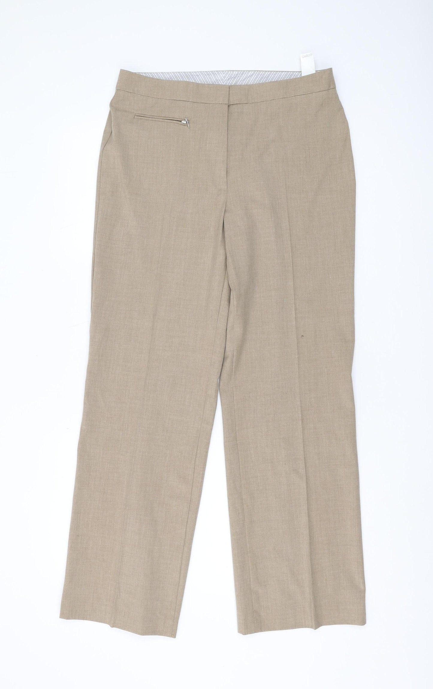 Marks and Spencer Beige Women's Trouser Size 12
