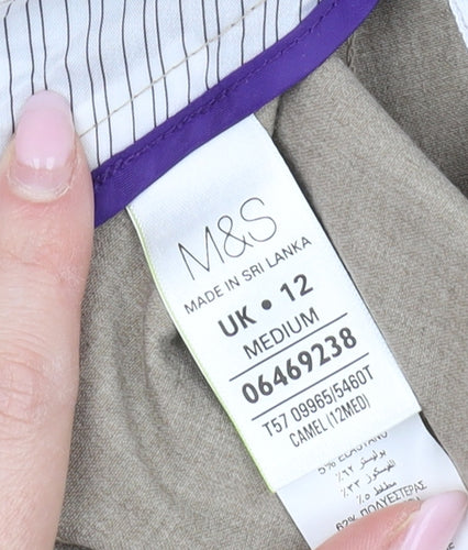 Marks and Spencer Beige Women's Trouser Size 12
