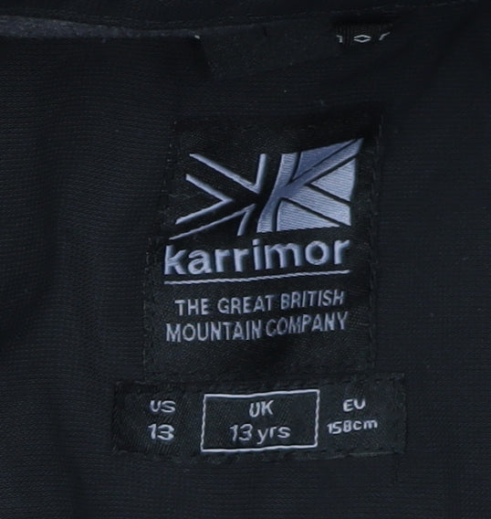 Karrimor Boys Black Waterproof Hooded Jacket 13 Years