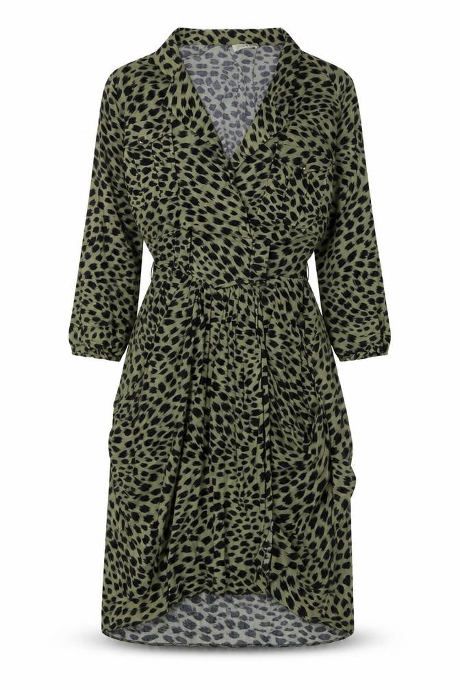 Front view of Whistles Women's Multicoloured Wrap Dress, size 8