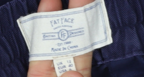 Fat Face Women's Blue Jogger Trousers Size 12