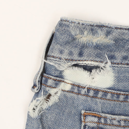 Abercrombie & Fitch Women's Blue Denim Cut-Off Shorts