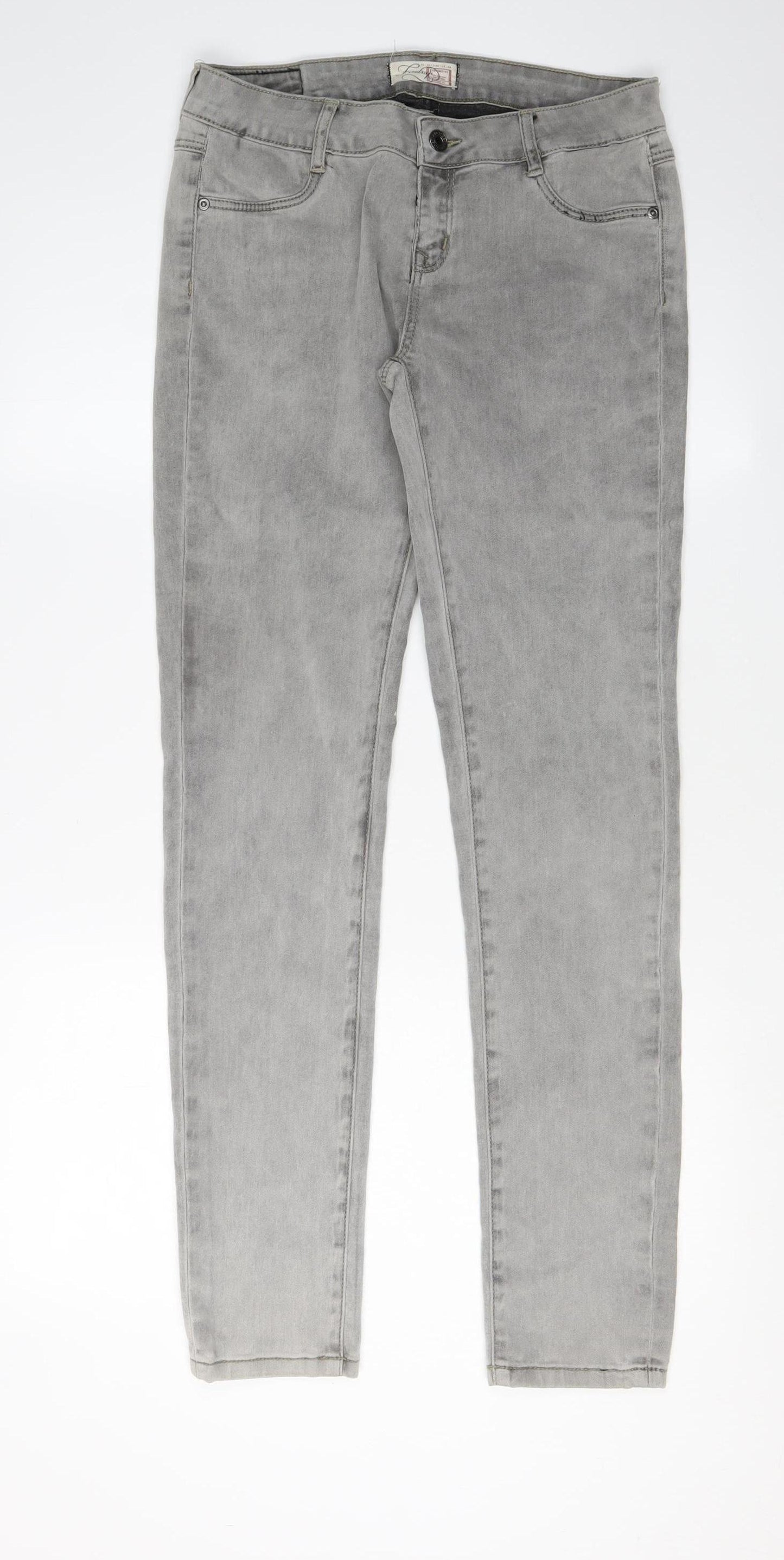 Firetrap Women's Grey Skinny Jeans, XS, Mid Rise